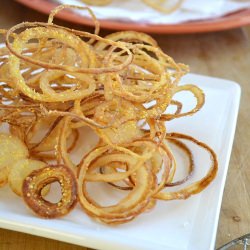 Shoestring Onion Rings