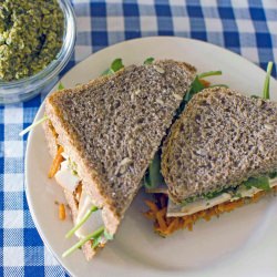Moroccan Carrot and Turkey Sandwich