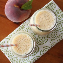 Fresh Peach Protein Smoothies.
