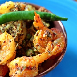 Bengali Mustard Coconut Shrimp