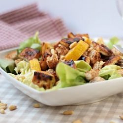 grilled tofu salad