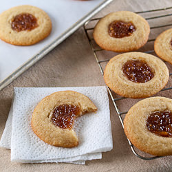 Caramel Peach Jam Butter Cookies