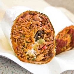 Spicy Pork Kimchee Burrito