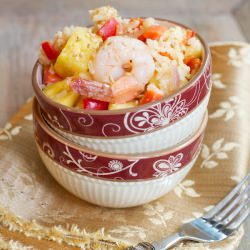 Sesame Shrimp Pineapple Fried Rice