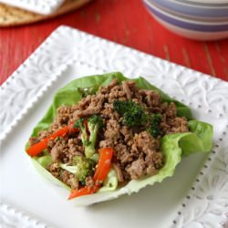 Turkey Broccoli Lettuce Wraps