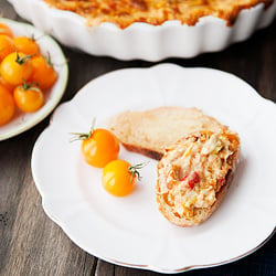 Artichoke Roasted Pepper Crab Dip