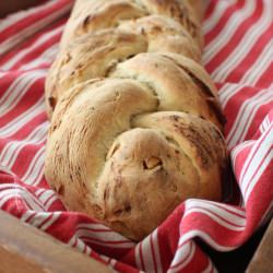 Stilton Mango & Almond Wheat Braid