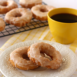 Double Lemon Glazed Doughnuts