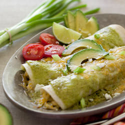 Avocado Chicken Enchiladas