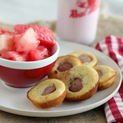 Mini Honey Corn Dog Muffins