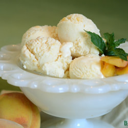 Fresh Peach Ice Cream