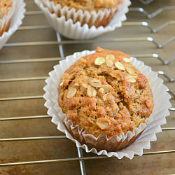 Spelt and Oat Banana Muffins
