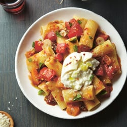 Heirloom Tomato-Burrata Pasta