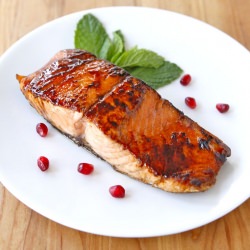 Pomegranate Glazed Salmon