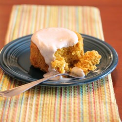 Pumpkin Cake w/Spiced Creme Fraiche