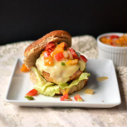 Ground Chicken Sausage Burger