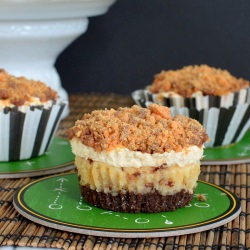 Butterfinger Mousse Cheesecakes
