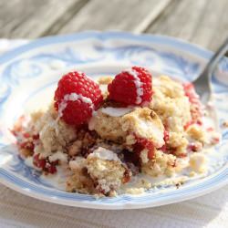 Raspberry and Apple Crumble