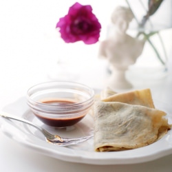 Peanut Butter Nutella Crepes