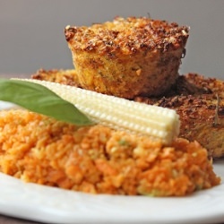 Cottage cheese and vegetable cakes