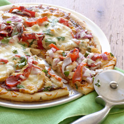 Barbecued Chicken Pizza