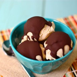 Magic Shell & Peanut Butter Ice Cream
