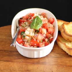 Tomato Shrimp Bruschetta