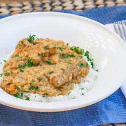 Indian Style Lentils with Pork