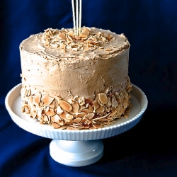 Nectarine-Blueberry Cake with Caramel