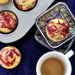 Raspberry Swirl Orange Muffins