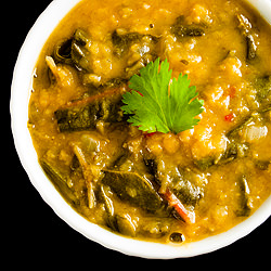 Pink Dal with Swiss Chard