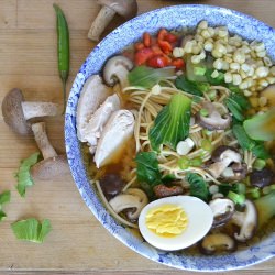 Miso Ramen with Shiitake and Chicken