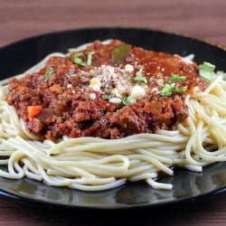 Slow Cooker Italian Spaghetti
