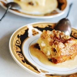 White Chocolate Bread Pudding