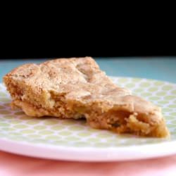 Caramel Apple Blondie Pie