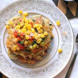 Veggie Fritters with Corn Relish