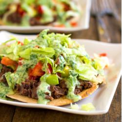 Healthy Black Bean Tostadas