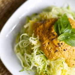 Raw Zucchini Pasta