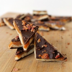 Choc Caramel Marshmallow Bacon Bark
