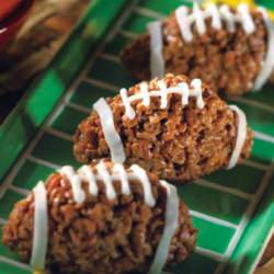 Football Rice Krispie Treats