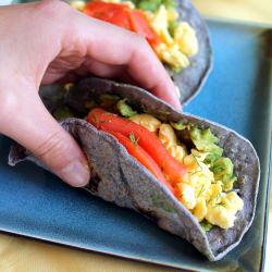 Smoked Salmon Breakfast Tacos