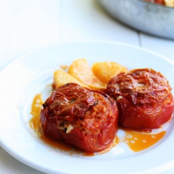 Greek Stuffed Tomatoes