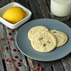 Lemon Pomegranate Cookies