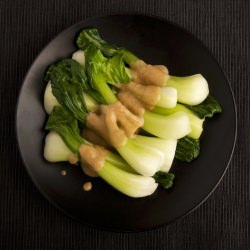 Bok Choy with Miso Lime Sauce