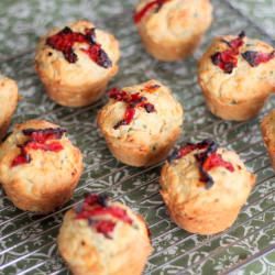 Tomato and Cream Cheese Muffins