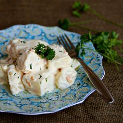 Potatoes In Alfredo Sauce