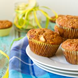 Dairy-free Cheddar Apple Muffins