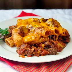 Steak and Bacon Pasta Bake