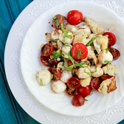 Roasted Cauliflower Caprese