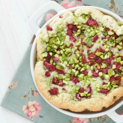 Pistachio and Raspberry Tart